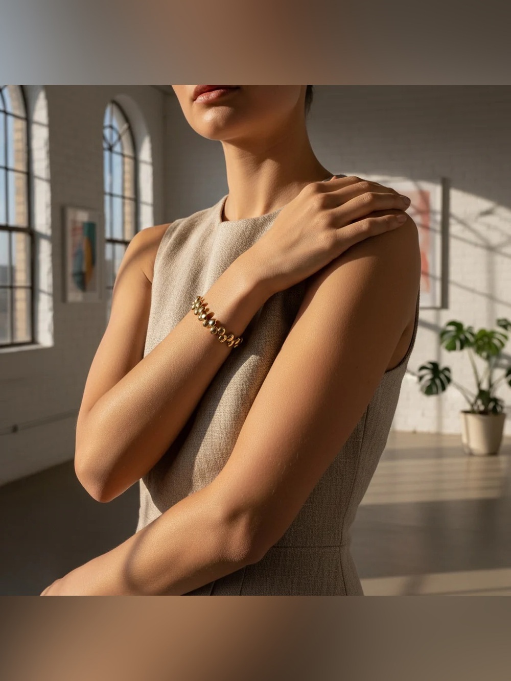 Minimalist Stainless Steel Link Bracelet - Elegant Women's Jewelry